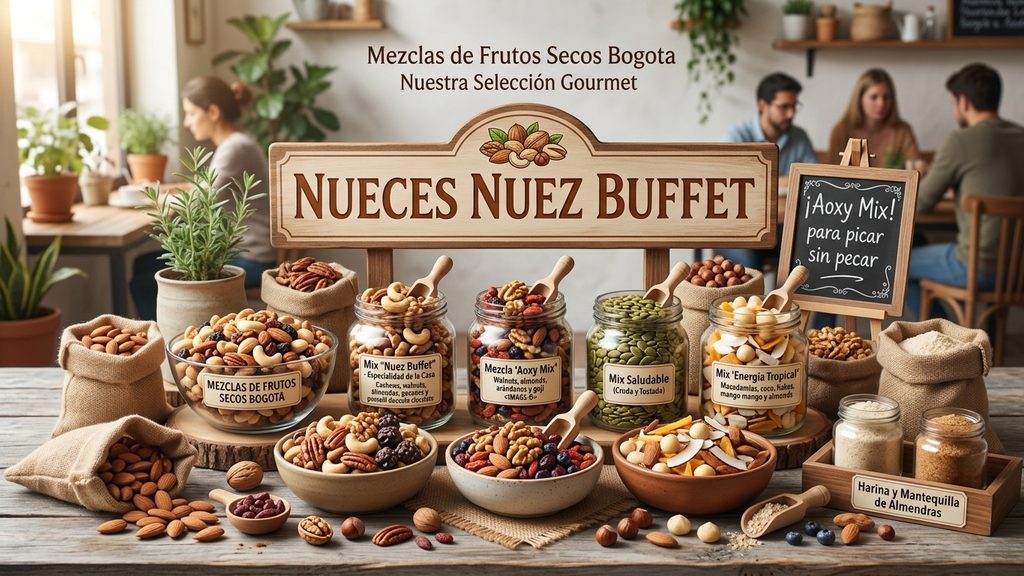 Mezclas de frutos secos Bogotá Queen mix, Aoxy mix, Trio Imperial mix Nueces Nuez Buffet
