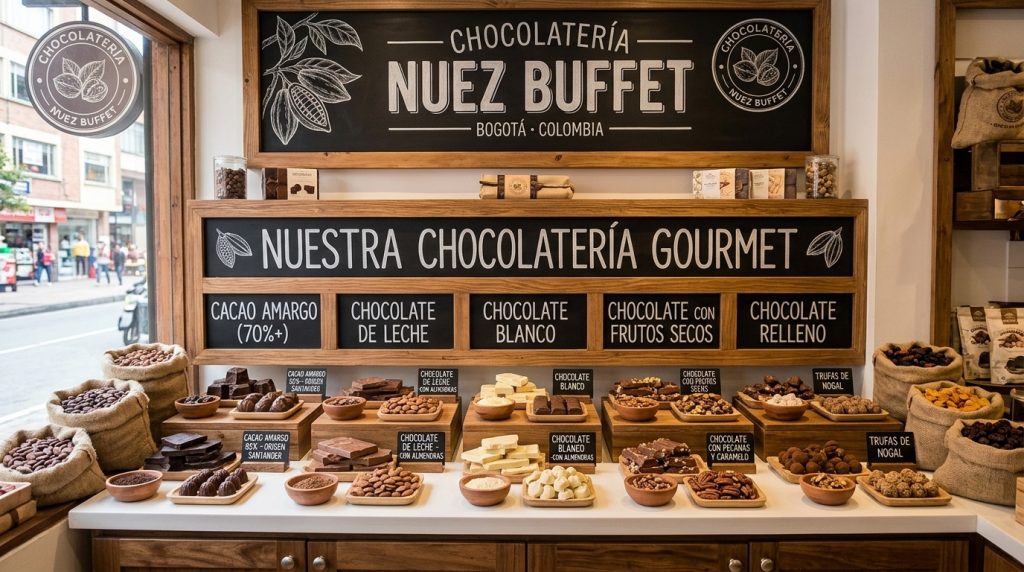 Chocolateria Bogota Nueces Nuez Buffet